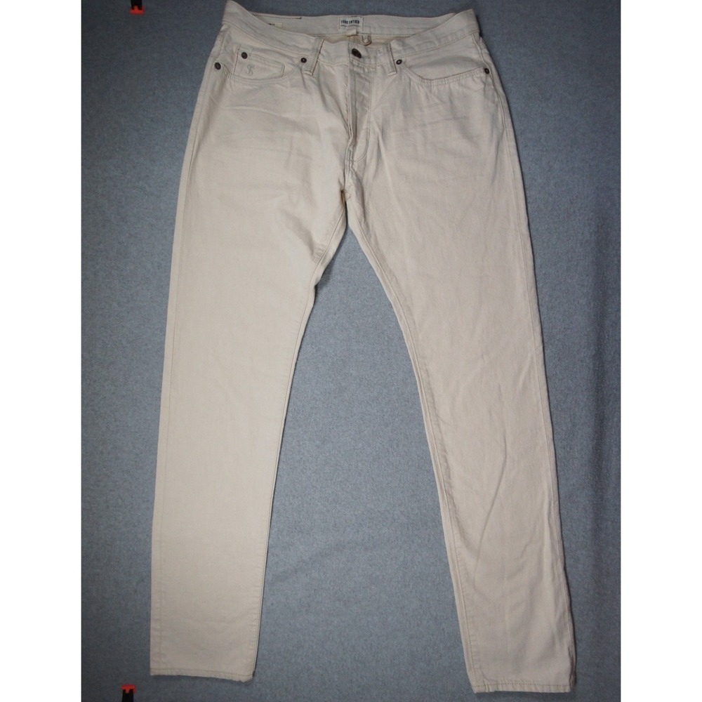 Todd Snyder Pants Mens 32x34 Beige Jeans Slim Fit Selvedge Denim Japan Casual